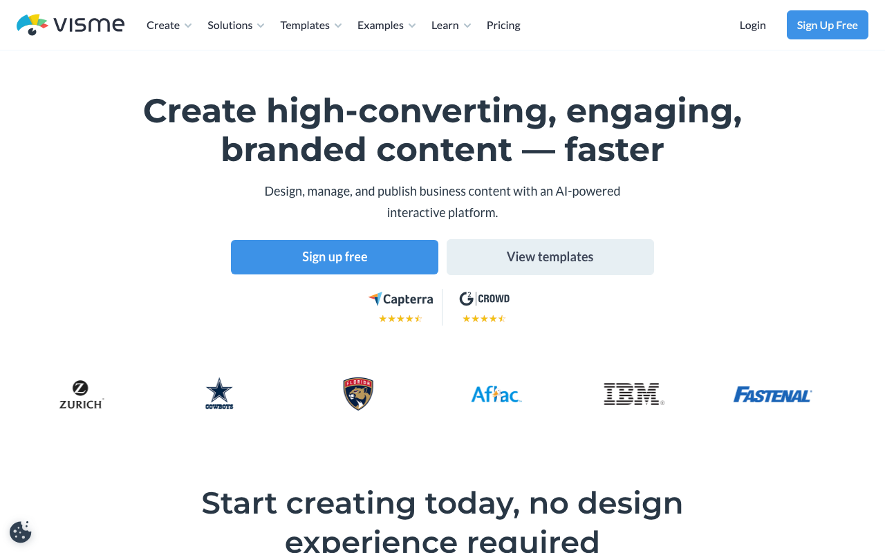 Vismeの公式トップページ