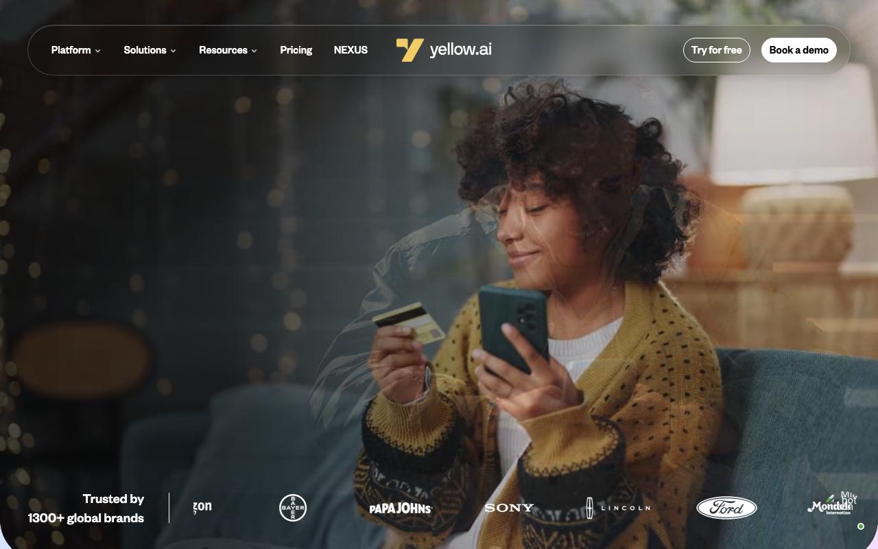 Yellow.aiの公式トップページ